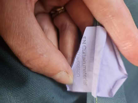 Photo of free 100% cotton teal curtains (Curdridge) #3