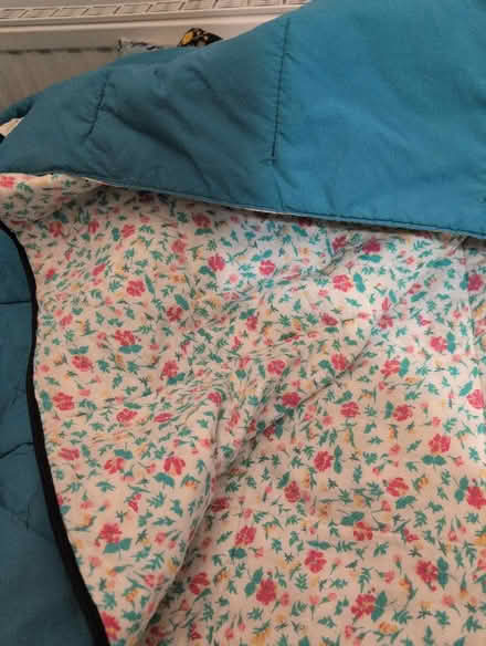 Photo of free Old fashioned turquoise sleeping bag (Alperton HA0) #2