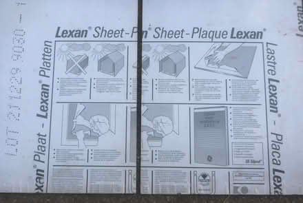 Photo of free Lexan (polycarbonate) sheets (New Marston OX3) #2
