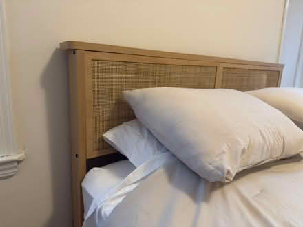 Photo of free Queen bed with headboard + mattress (Corner of 87th and Columbus) #3