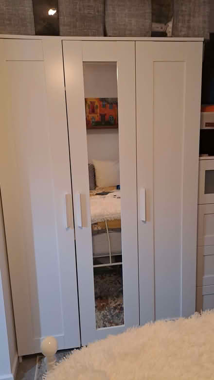 Photo of free 1year old IKEA Bremnes wardrobe, slimline drawer unit, bedsi (Old Town TN40) #1
