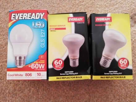 Photo of free Eveready bulbs, 60w, x3 (Warmley BS30) #1