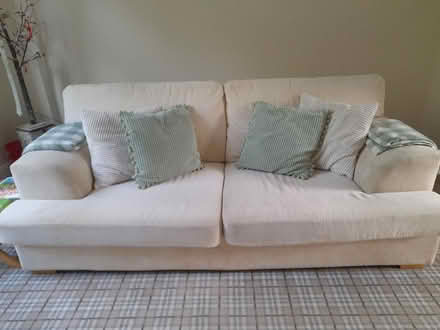 Photo of free Cream sofa (Blackhill DH8) #2