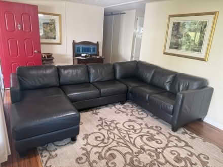 Photo of free Leather Couch (3231 Vineyard Ave) #1