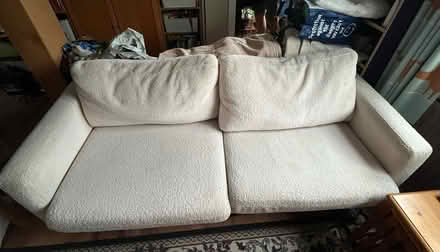 Photo of free Cream sofa (Hertford Heath SG13) #2