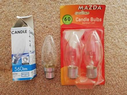Photo of free 3x 60w Candle Bulbs (Warmley BS30) #1