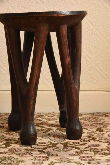 Photo of free Small African wooden stool (Malvern Link WR14) #3