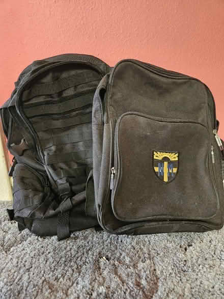 Photo of free Two black rucksacks (Riddlesdown CR8) #1