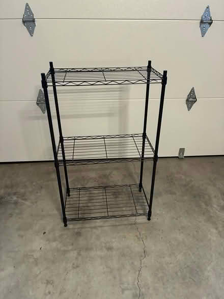 Photo of free Small metal shelving unit (west Cupertino) #1