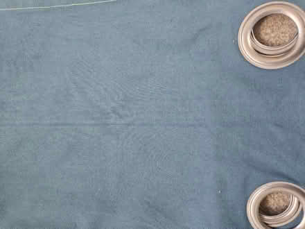 Photo of free 100% cotton teal curtains (Curdridge) #2