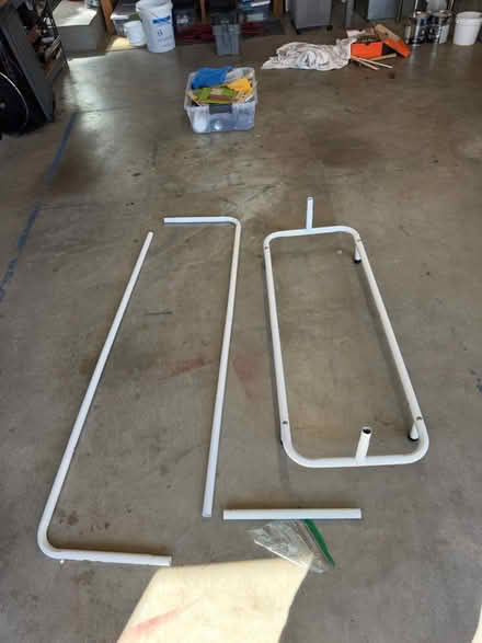 Photo of free White free standing clothes rack (Woodinville) #2