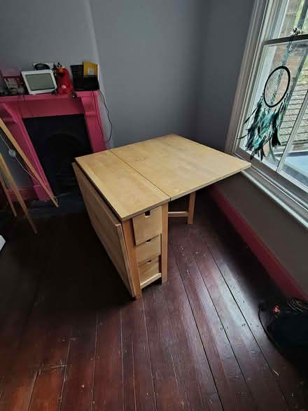 Photo of free wooden drop-leaf table with drawers (Castle MK40) #1