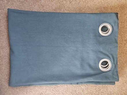 Photo of free 100% cotton teal curtains (Curdridge) #1