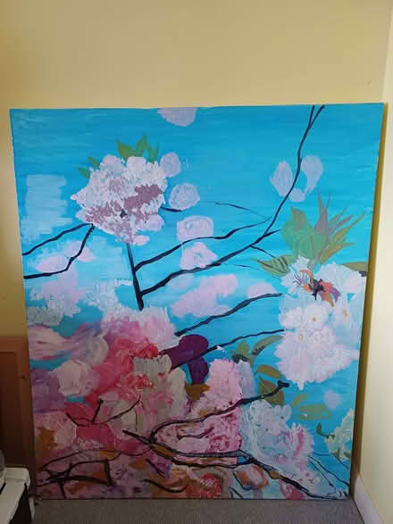 Photo of free Large Stretched Canvas/Painting, Ideal To Paint Over (Orgreave S13) #1
