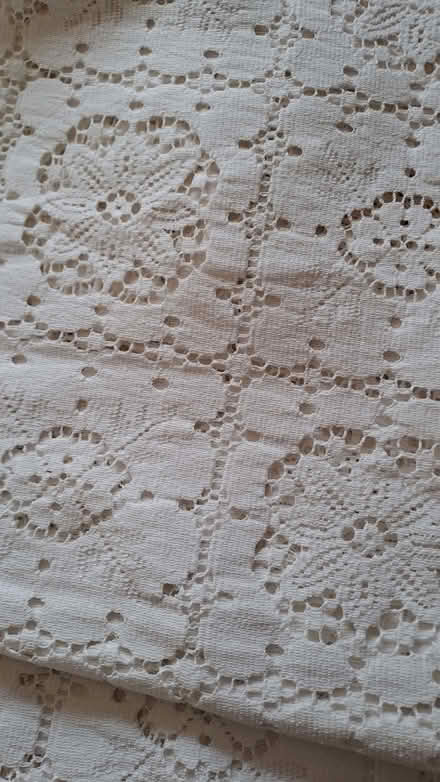 Photo of free Lacy white, cotton throw/table cover (Sherrard's Green WR14) #1