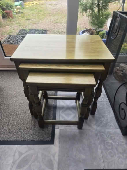 Photo of free Nest of tables 1 set of 3 tables (Hardendale Quarry CA10) #1
