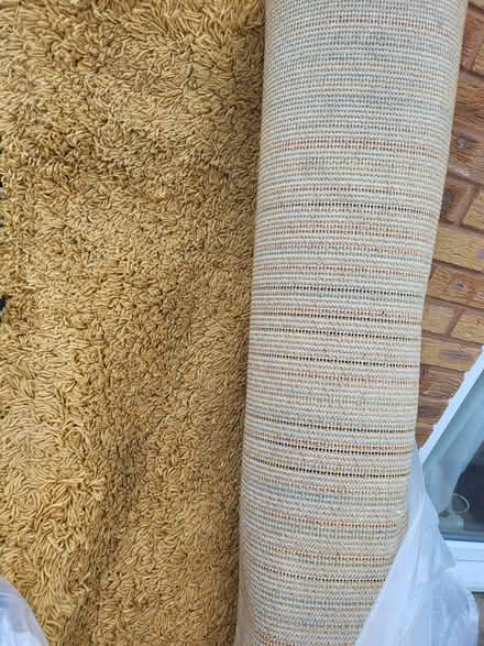 Photo of free High back chair and large mustard rug (Moreton CH46) #2
