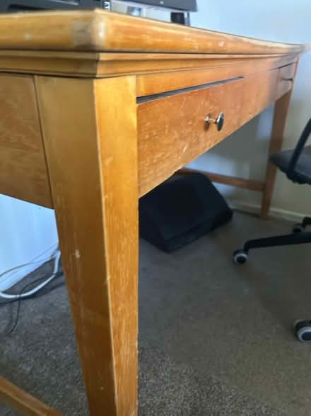Photo of free Solid wood writing desk (Los Gatos Blvd x Lark) #1