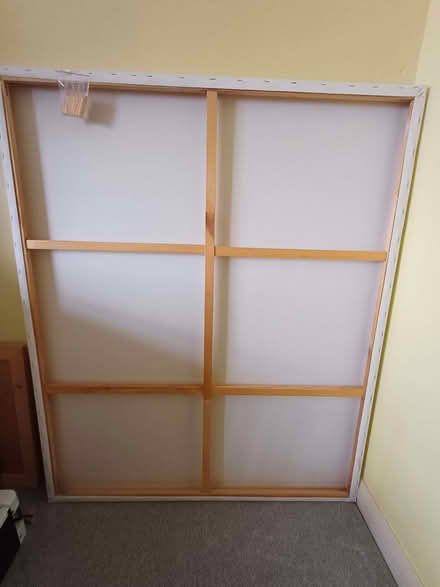 Photo of free Large Stretched Canvas/Painting, Ideal To Paint Over (Orgreave S13) #2