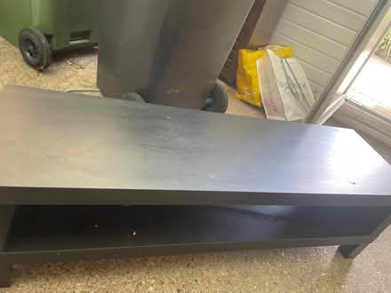 Photo of free Ikea black tv bench/storage (Garston WD25) #1