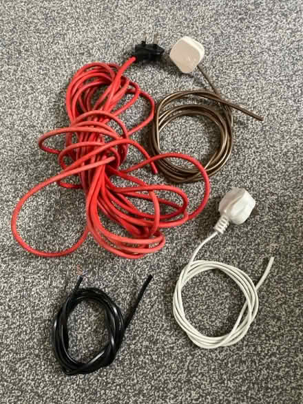 Photo of free Cables twin core various lengths (Nether Liberton EH9) #1