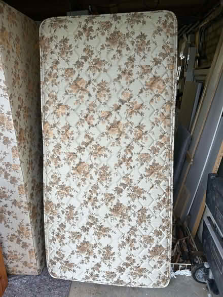 Photo of free Single Two Draw Divan, Mattress and Headboard (Heversham LA7) #1