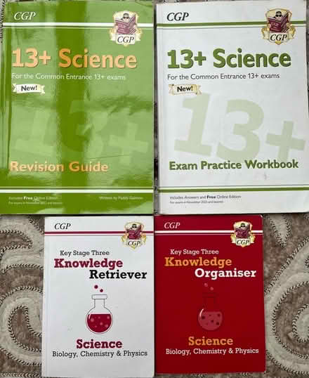 Photo of free CGP 13+ science books & practice books (City College area NR1) #1
