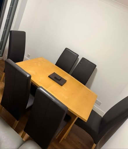 Photo of free Extendable wooden table and chairs (Risley WA3) #3