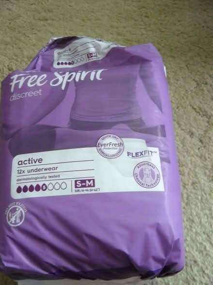 Photo of free Opened pack Tesco Discreet pants Purple S/M 11 left (Kempsey WR5) #1