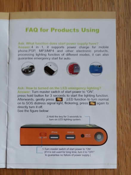 Photo of free Multi function jump start (Hastings TN34) #4