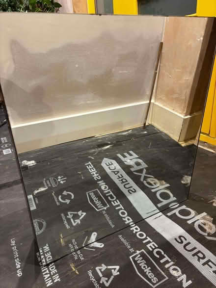 Photo of free Mirrored bathroom wall cabinet – dark oak look – W55 × H60 × (Lavender Hill SW11) #2