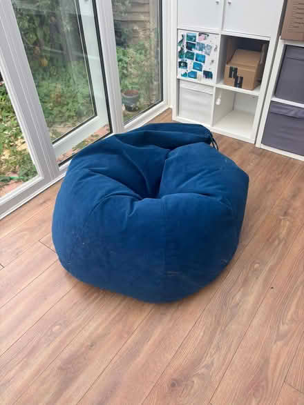 Photo of free Blue bean bag (Fleetville AL4) #1
