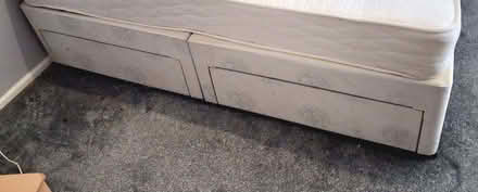 Photo of free Glass tv stand, double bedbase 2 drawer divan (The Cliff M7) #2