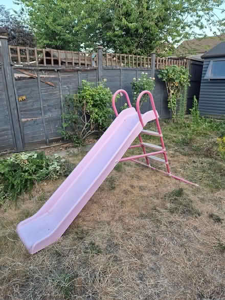 Photo of free Pink plastic kids garden slide (Waltham Cross EN8) #2