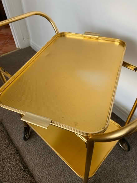 Photo of free Gold coloured drinks trolley (Gidlow WN1) #3