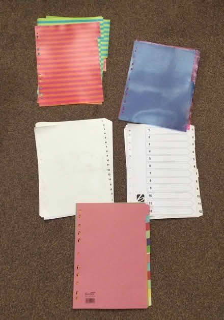 Photo of free Lever arch files and dividers (Wickford, Essex SS11) #4