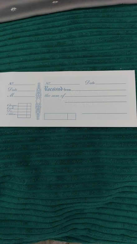 Photo of free Cash receipt forms (dorset BH12) #2