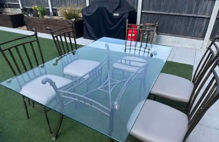 Photo of free Glass dining table with 6 chairs (Wanstead IG4) #1