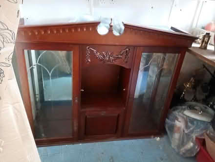 Photo of free Large display cabinet 2parts wood (Whitstable CT5) #1