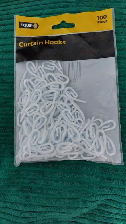 Photo of free bag 100 curtain hooks (dorset BH12) #1