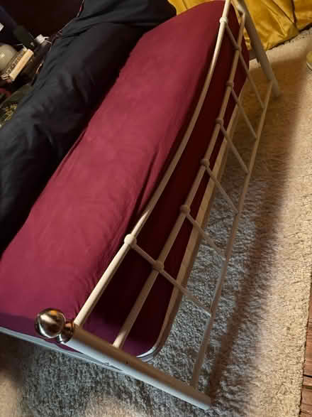 Photo of free Metal double bed frame (Wirksworth DE4) #2