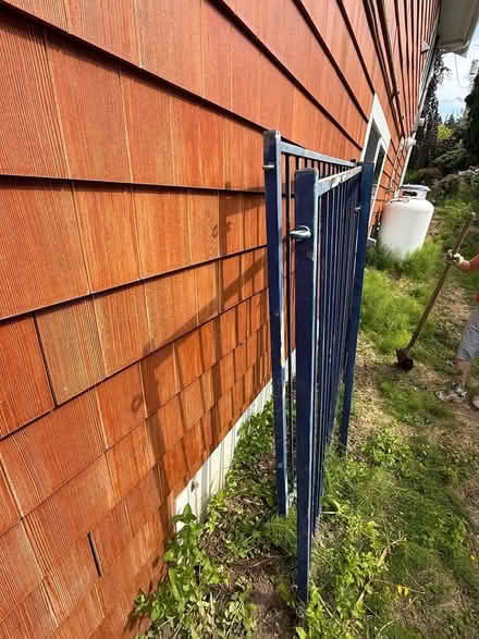 Photo of free Blue metal gate/ fence (Clinton) #2
