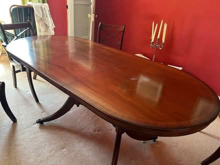 Photo of free Dining table and six chairs (Knighton) #2
