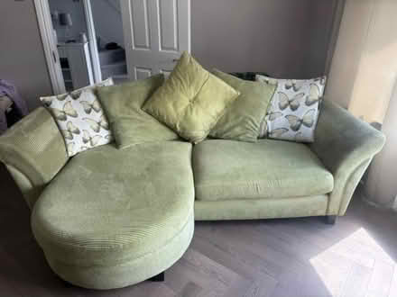 Photo of free Green DFS Chaise Sofa (Glenageary, Co. Dublin) #4