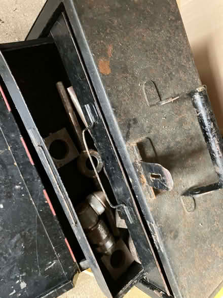 Photo of free Old toolbox with tools (Brickhill MK41) #3