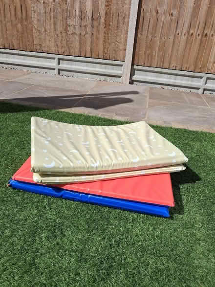 Photo of free 2 x Cushioned foldaway mats (Shephall SG2) #1