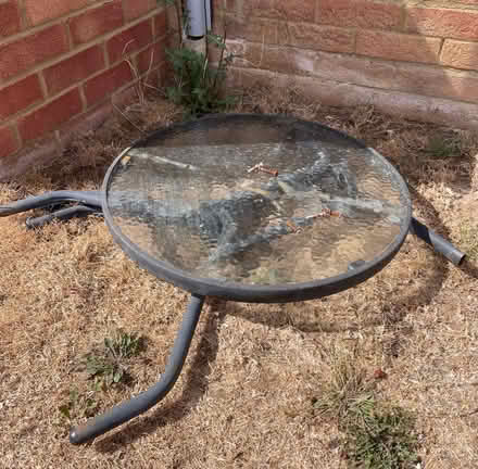 Photo of free Metal garden chairs x3 & table (St Julians AL1) #2