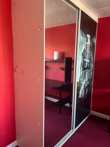 Photo of free Large mirror wardrobe doors (Whitwick LE67) #3