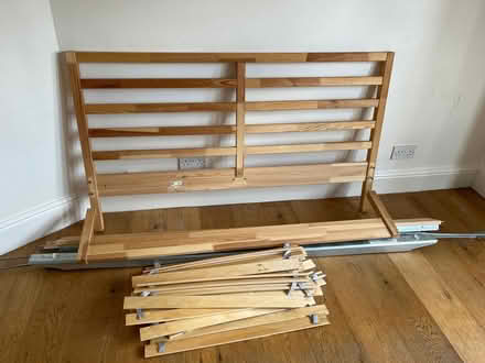 Photo of free IKEA king size bed frame, dismantled. 37 Osler Road (Headington OX3) #1