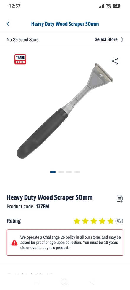 Photo of Paint scraper for wood (OX3 Wood Farm) #1